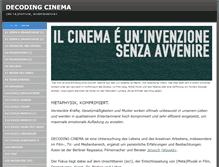 Tablet Screenshot of decodingcinema.com